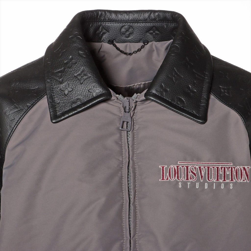 Louis Vuitton 23AW Nylon x Leather Bronze 46 Men Black x Grey RM232 Arm Monogram Leather  City Bullzone