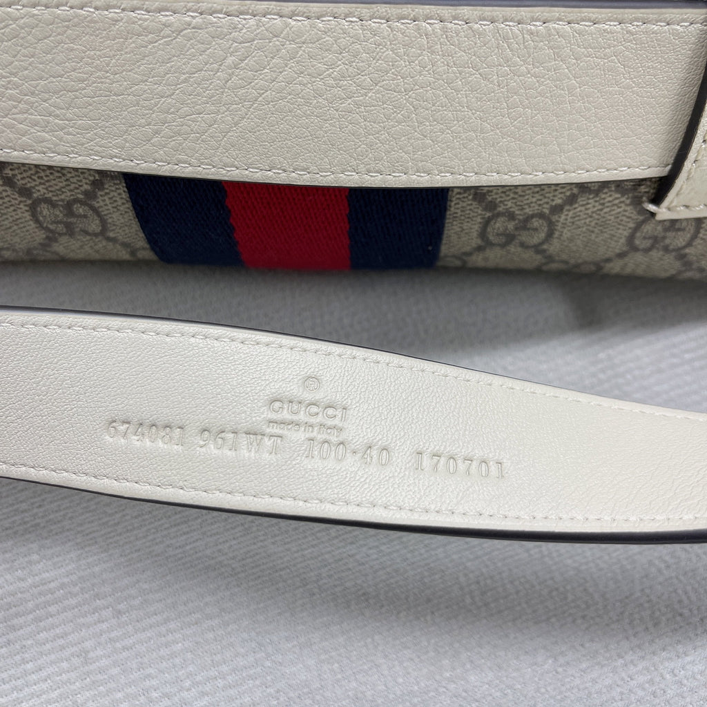 Glami OphiGLAMIa Belt Bag Beige And Ebony Glami Supreme Canvas, A Material With Low Environmental Impact For MenÃ‚Â  8.7in/22cm Glami 674081 96IWT 9794