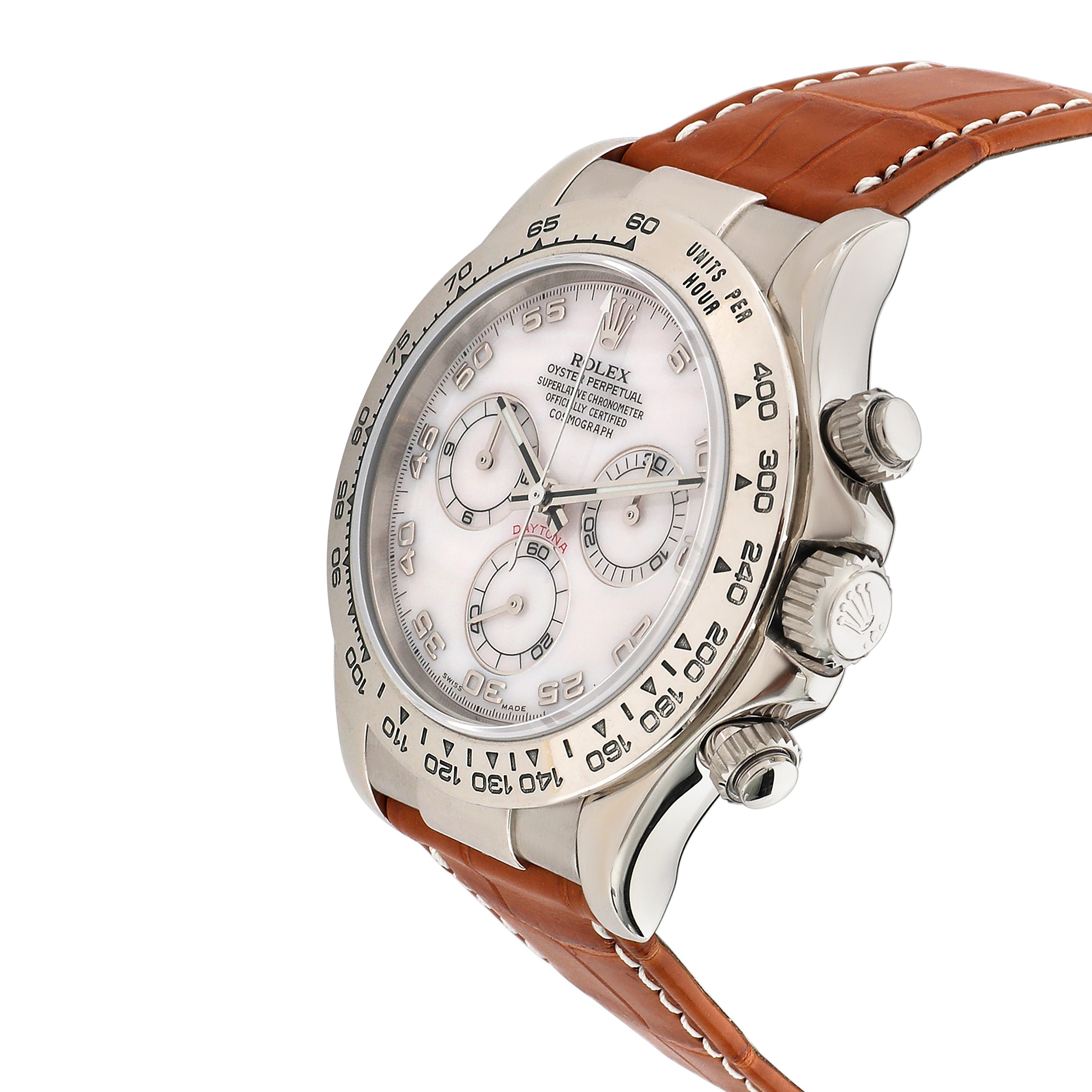 ROLEX Daytona 116519 Men's Watch in White Gold