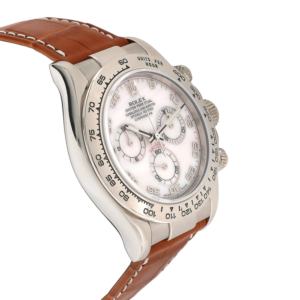 ROLEX Daytona 116519 Men's Watch in White Gold