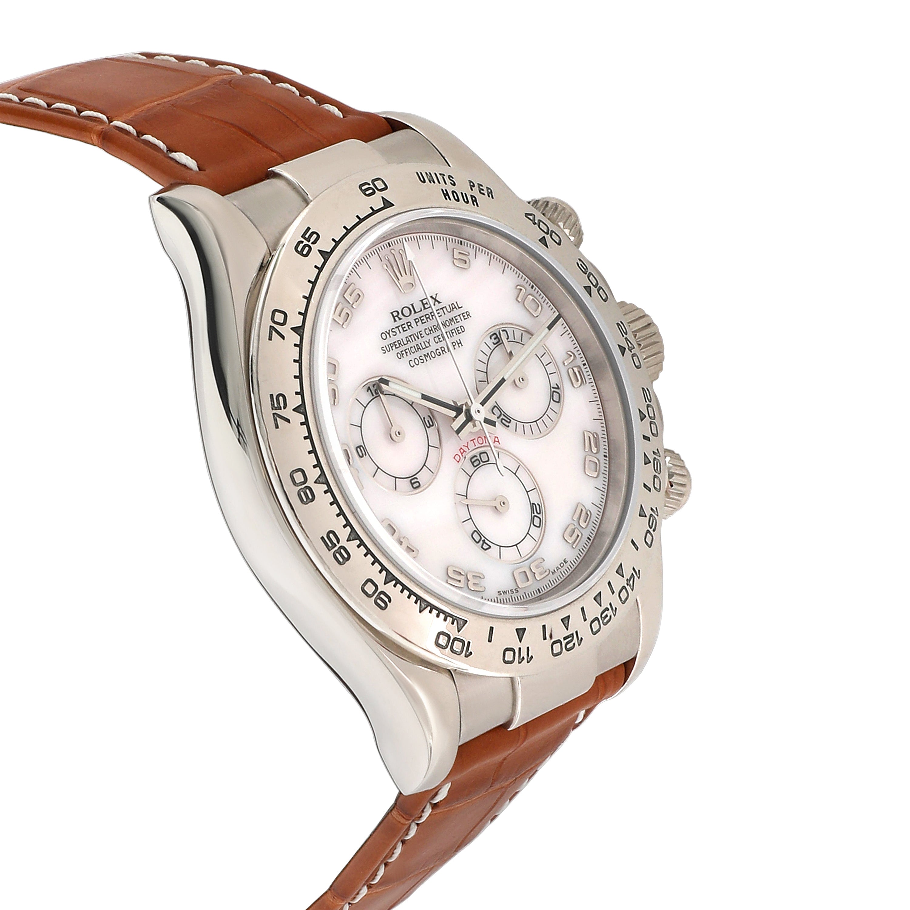 ROLEX Daytona 116519 Men's Watch in White Gold