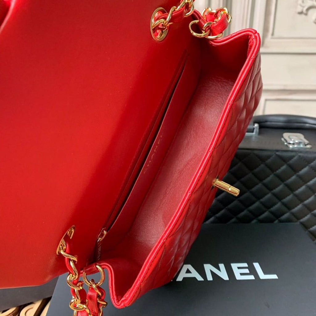 CHLMini Flap Bag Red For Women, Women’s Bags, Women’s Bag, Shoulder And Crossbody 7.8in/20cm A69900