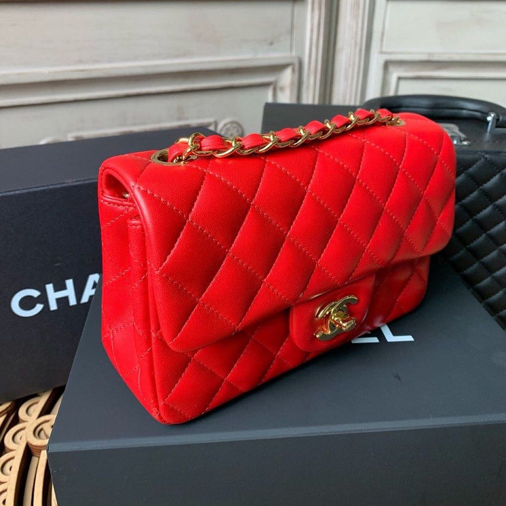 CHLMini GlamIap Bag Red For Women Bags Bag, Shoulder And Crossbody 7.8in/20cm A69900