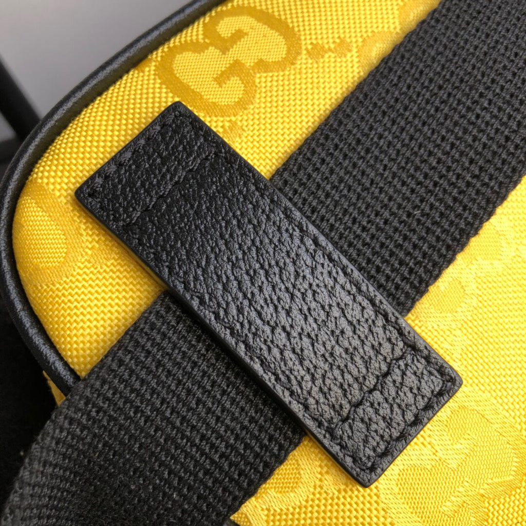gg Off The Grid Belt Bag Yellow gg ECONYL® For Men  9.5in/24cm gg