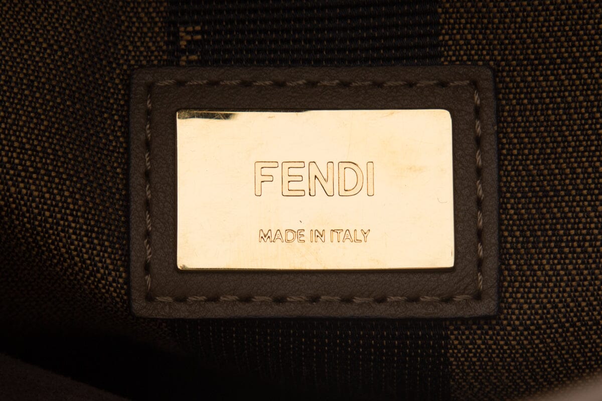 Fendi Brown Leather Peak-A-Boo Handbag
