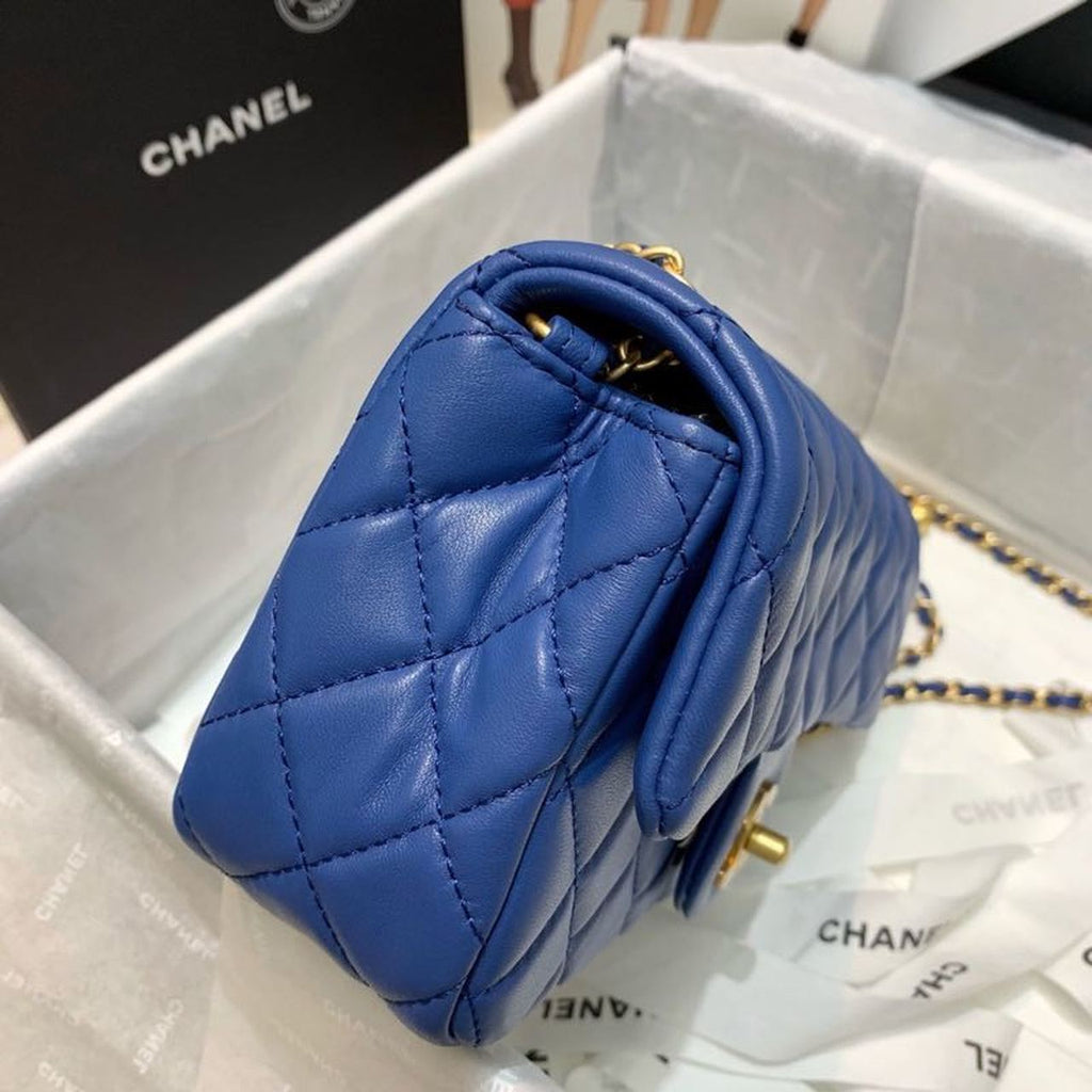 CHLGlamIap Bag With CHLBall On Strap Blue For Women Handbags, Shoulder And Crossbody Bags 7.8in/20cm AS1787
