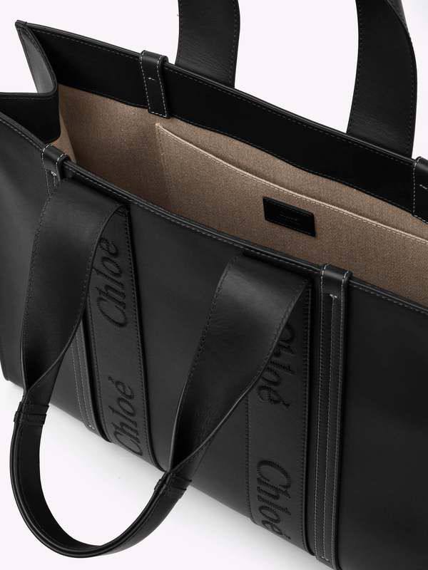 CHLOÃƒÆ’Ã¢â‚¬Â° Medium WOODY TOTE BAG