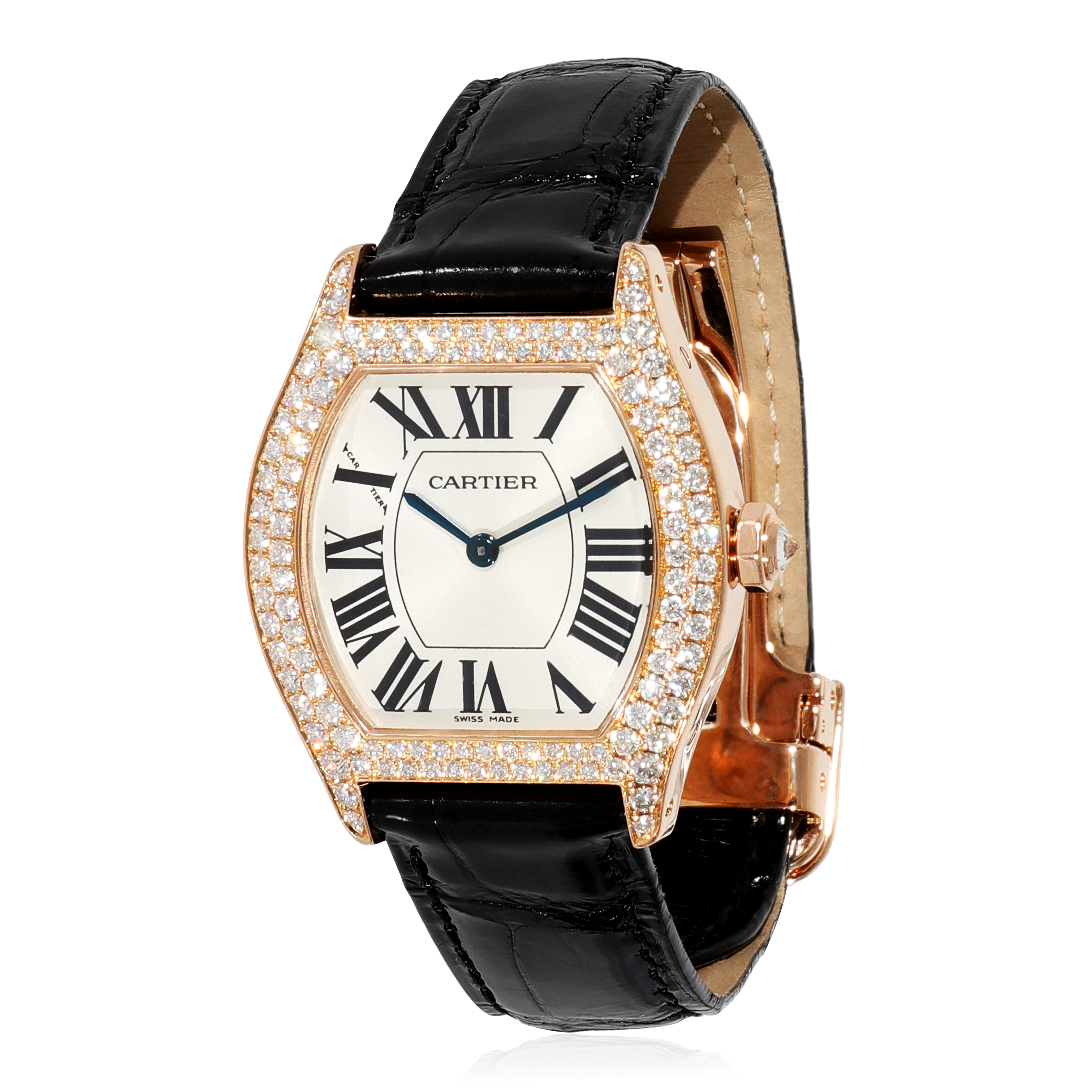CARTIER Tortue WA503751 Women's Watch in 18kt Rose Gold