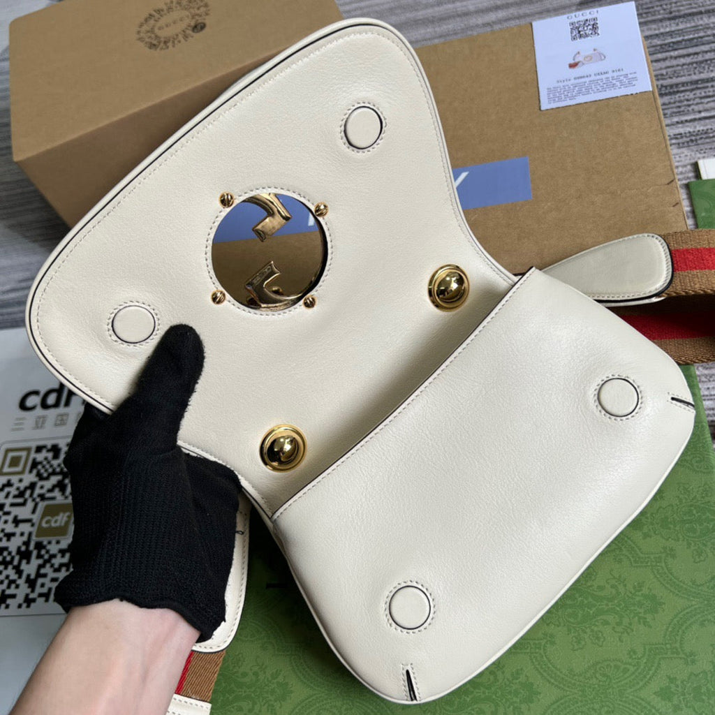 gg Blondie Mini Bag White For Women, Women’s Bags 8.7in/22cm gg‎ ‎698643 UXXAG 9161