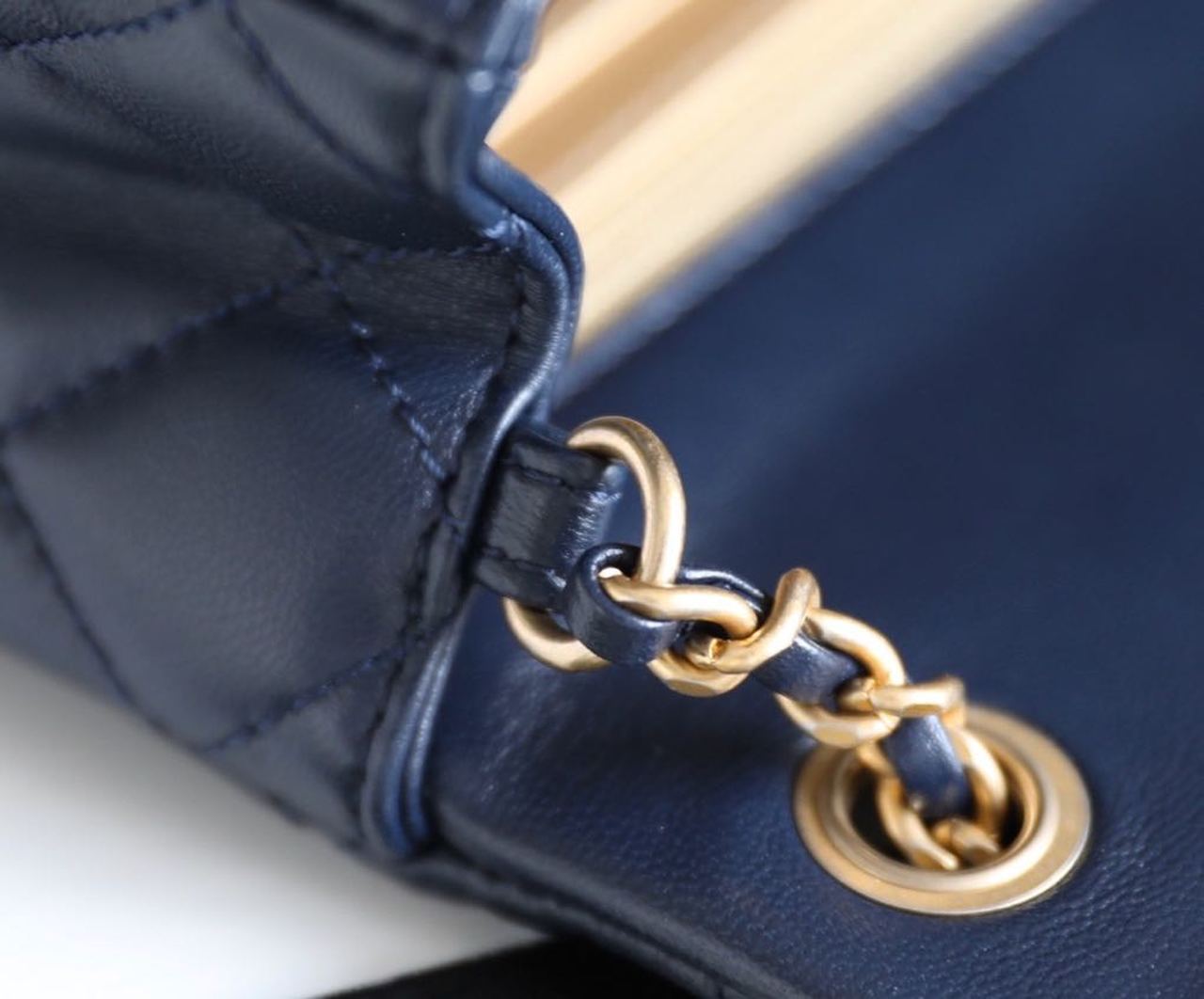 CHLMini Flap Bag With CHLBall On Strap Navy Blue For Women, Women’s Handbags, Shoulder And Crossbody Bags 6.7in/17cm AS1786