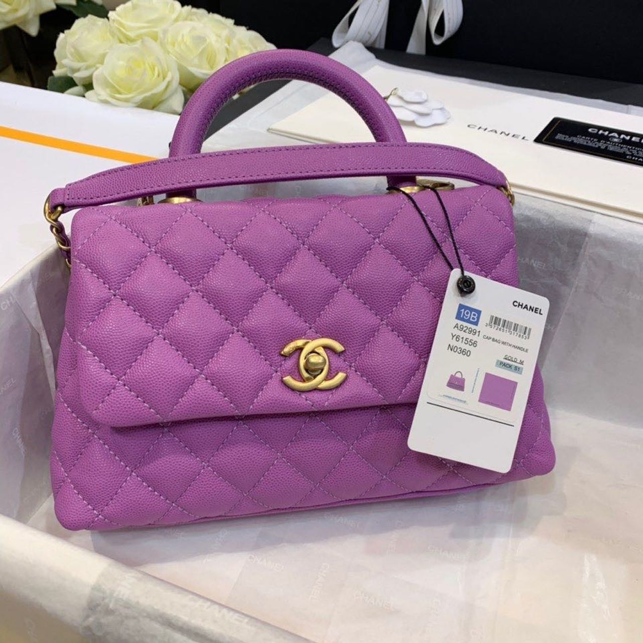CHLMeGLAMIum GlamIap Bag With Top Handle Purple For Women, WomenÃƒÂ¢Ã¢â€šÂ¬Ã¢â€žÂ¢s Handbags, Shoulder And Crossbody Bags 9in/23cm A92990