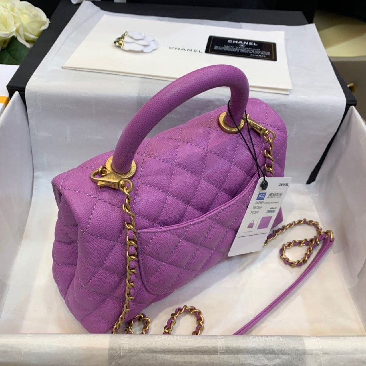 CHLMeGLAMIum GlamIap Bag With Top Handle Purple For Women, WomenÃƒÂ¢Ã¢â€šÂ¬Ã¢â€žÂ¢s Handbags, Shoulder And Crossbody Bags 9in/23cm A92990