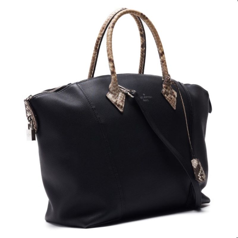 LOUIS VUITTON Lewitton Parnassea Lock MM 2WAY Handbag Leather  Piso Silver  Leather Handbag  Handbag  Handbag Hybrid  Delivery