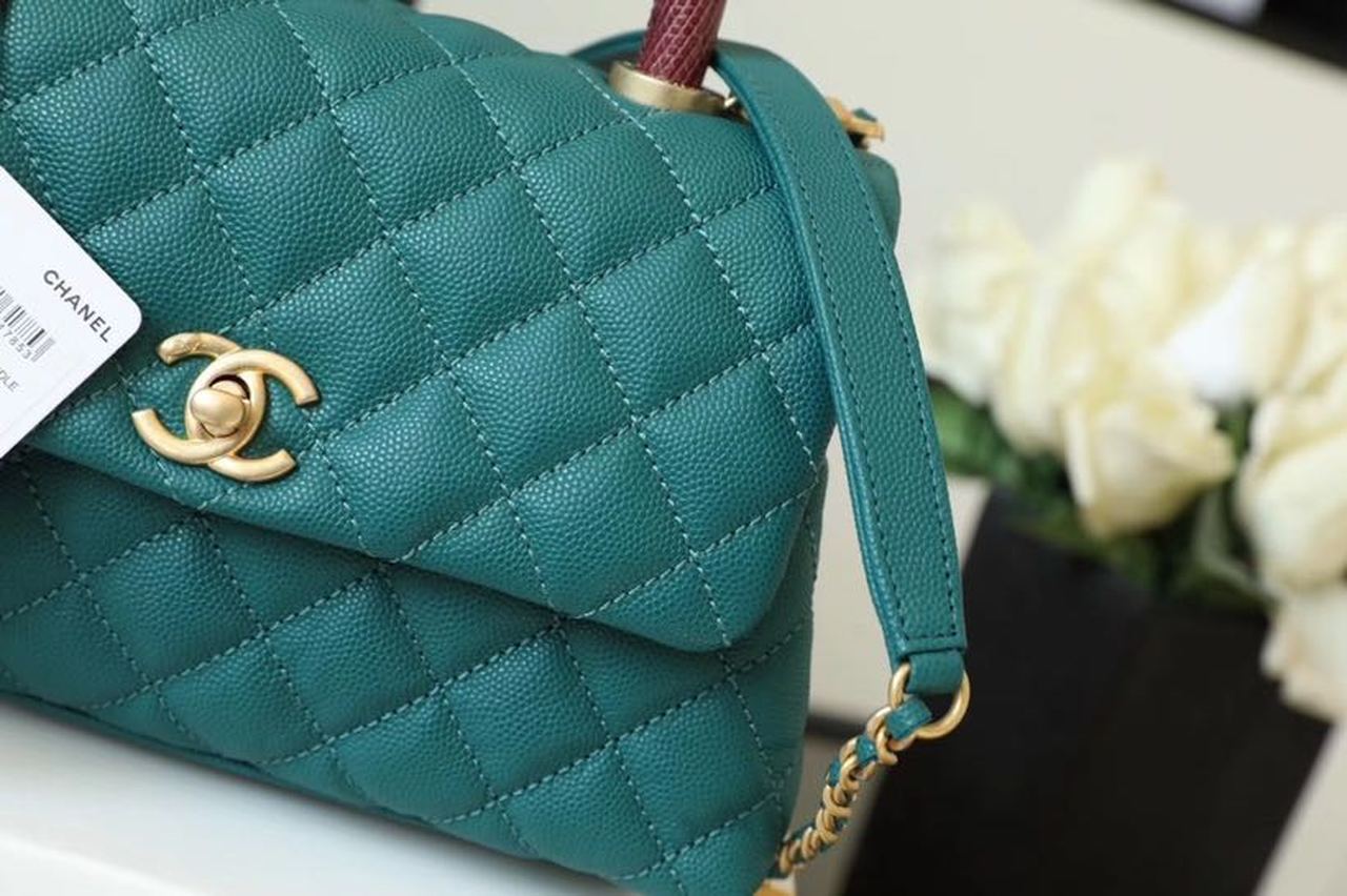 CHLMeGLAMIum GlamIap Bag With Top Handle Teal For Women, WomenÃƒÂ¢Ã¢â€šÂ¬Ã¢â€žÂ¢s Handbags, Shoulder And Crossbody Bags 9in/23cm A92990