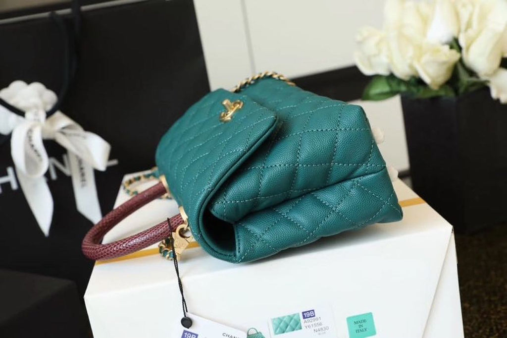 CHLMeGLAMIum GlamIap Bag With Top Handle Teal For Women, WomenÃƒÂ¢Ã¢â€šÂ¬Ã¢â€žÂ¢s Handbags, Shoulder And Crossbody Bags 9in/23cm A92990