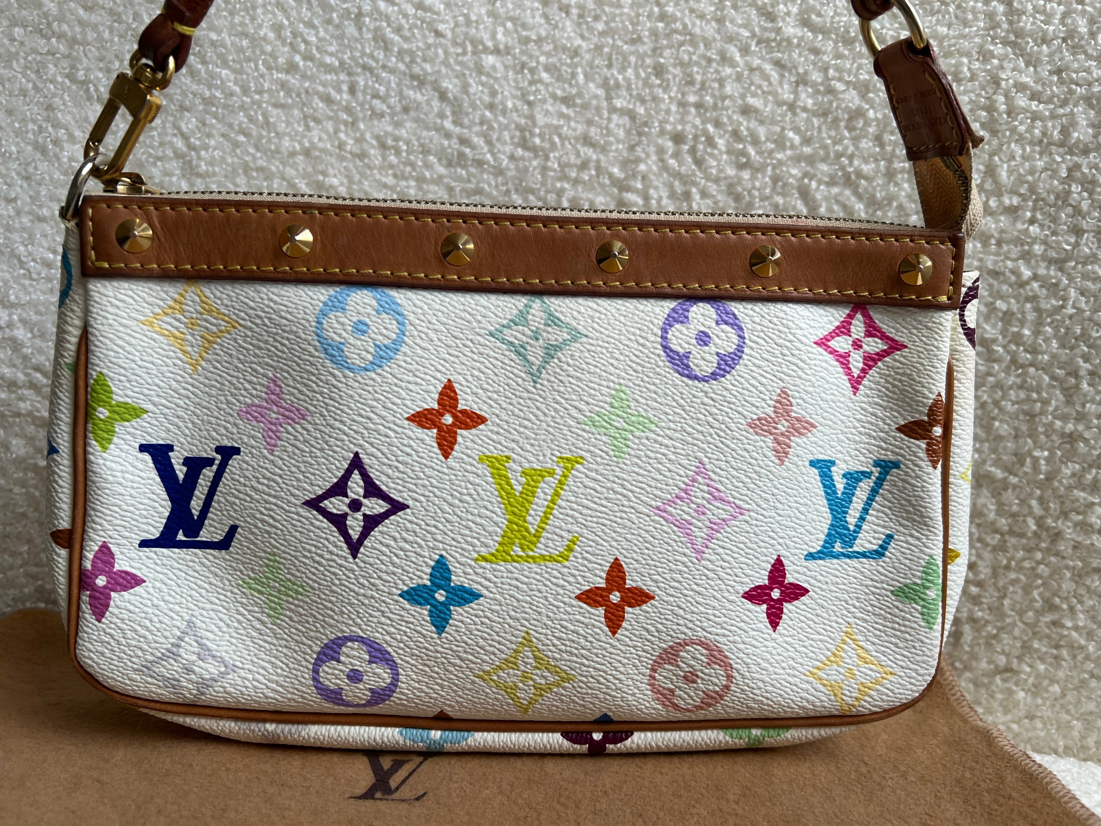 Louis Vuitton Pochette Accessoires White Multicolore