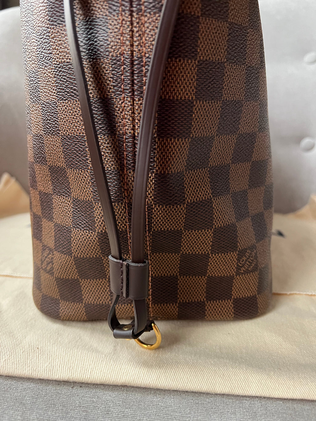Louis Vuitton Neverfull MM Damier Ebene Rose Ballerine (RRP £1,410)