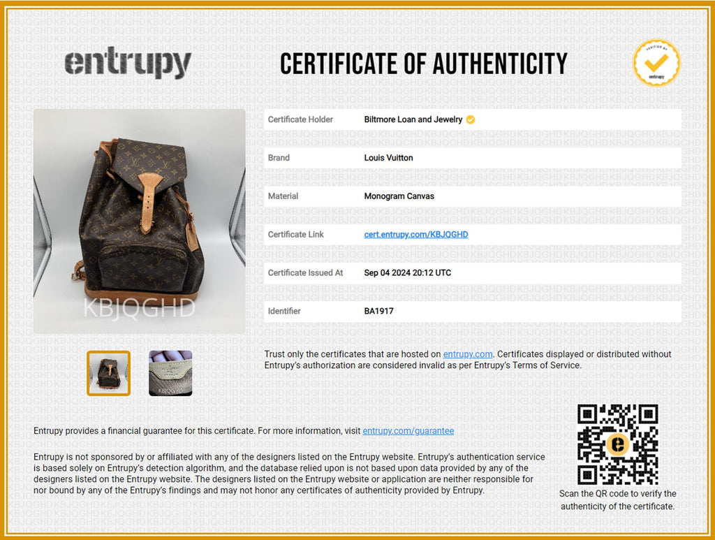 Louis Vuitton 1997 Monogram Canvas Montsouris GM Backpack