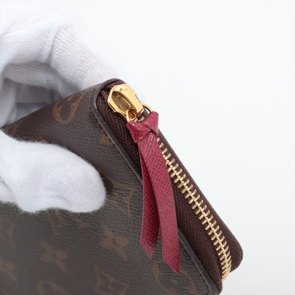 Louis Vuitton Monogram Clemence Long Wallet Fuchsia