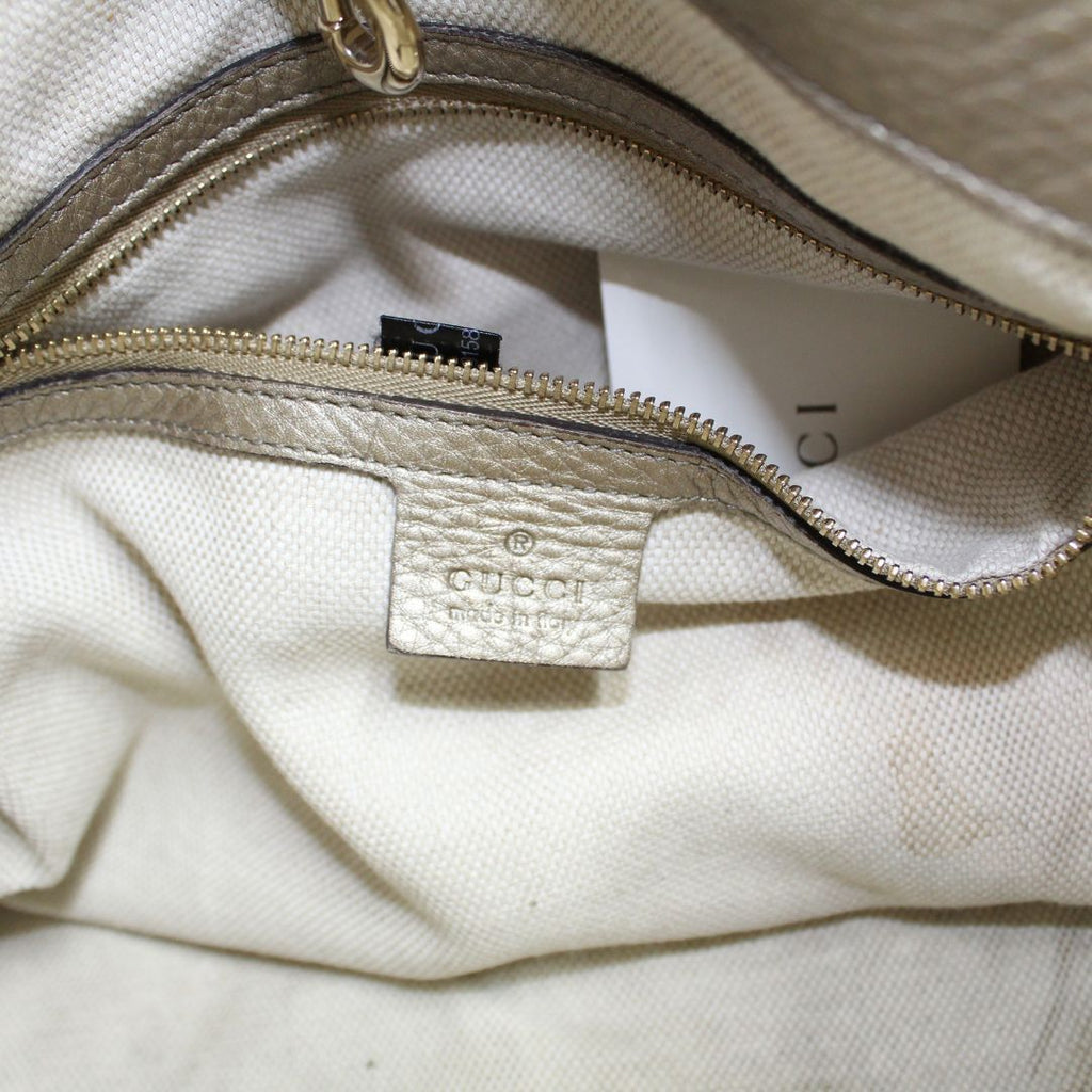 Gucci Pebbled Calfskin Medium Soho Chain Shoulder Bag