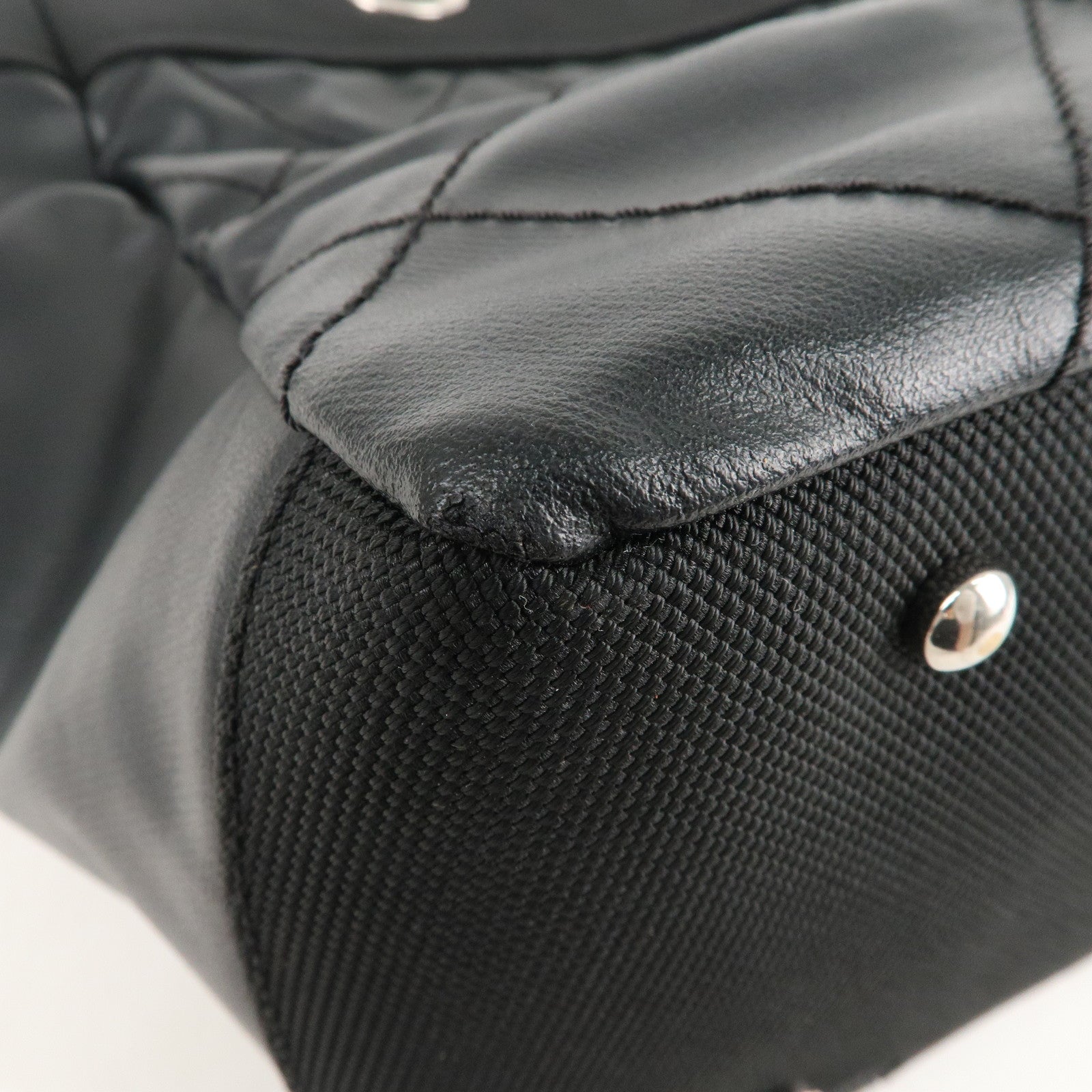 CHANEL Paris Biarritz MM Coated Canvas Leather Tote Bag A34209