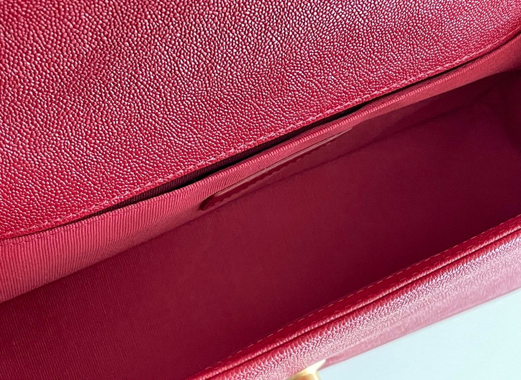 CHLMedium Boy Handbag Red For Women 9.8in/25cm A67086