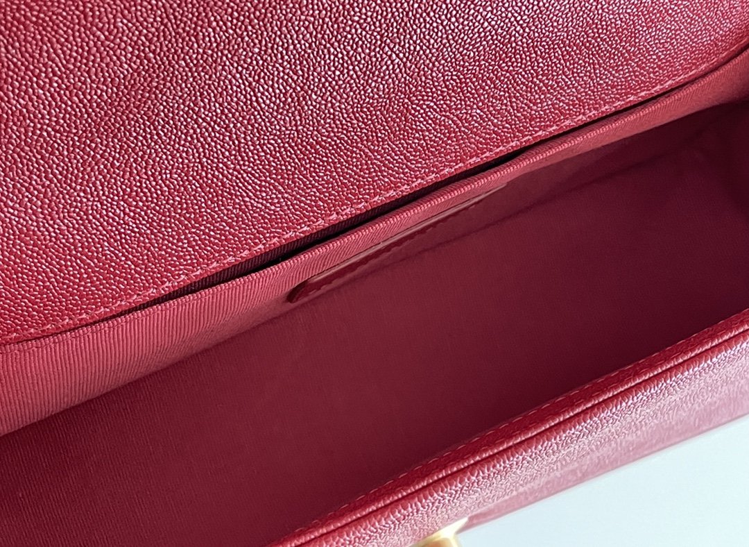 CHLMedium Boy Handbag Red For Women 9.8in/25cm A67086