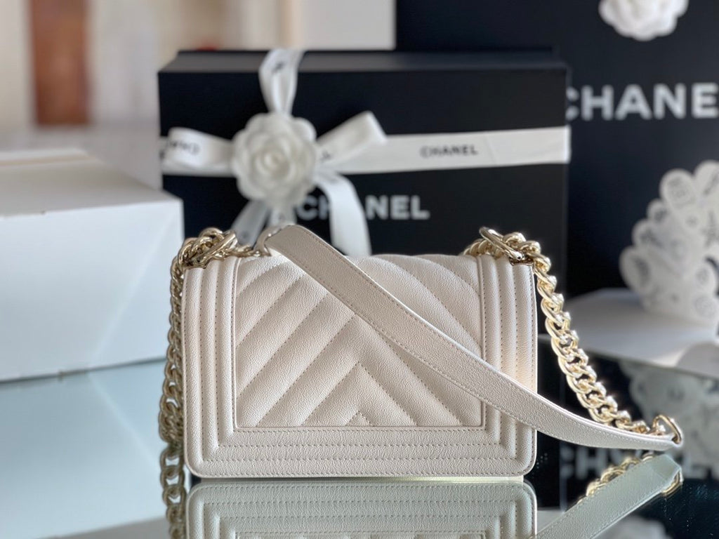 CHLMini Boy GlamIapbag White For Women 5.9in/15cm