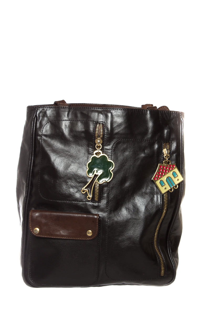 Moschino Black & Brown Handbag