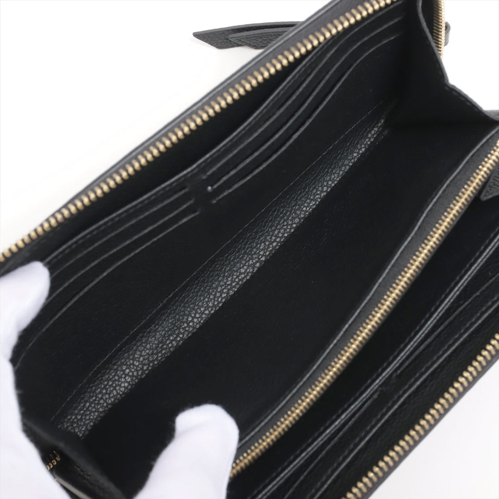 Louis Vuitton Bi-Color Monogram Implant Zippyr Wallet M80481 Noneir Round Zipper Wallet