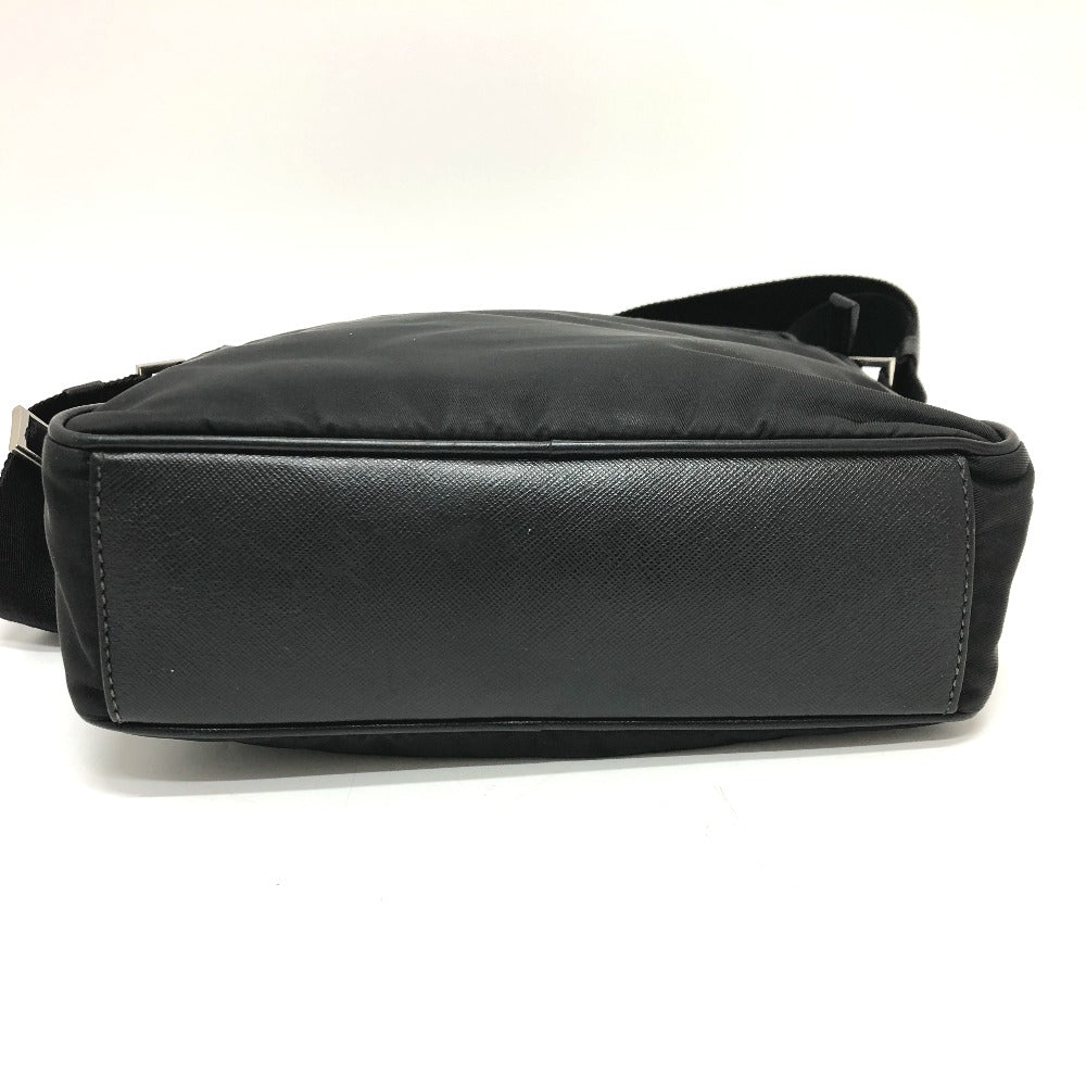 PRADA Shoulder Bag 2VH002 Nylon black Renylon Triangle Logo Women Used