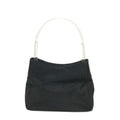 PRADA Handbag Nylon black triangle plate