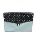 PRADA Clutch bag VR074C leather black Safiano Bijou x studs unisex(Unisex) Used