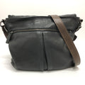 PRADA Shoulder Bag VA0802 leather black Front pocket