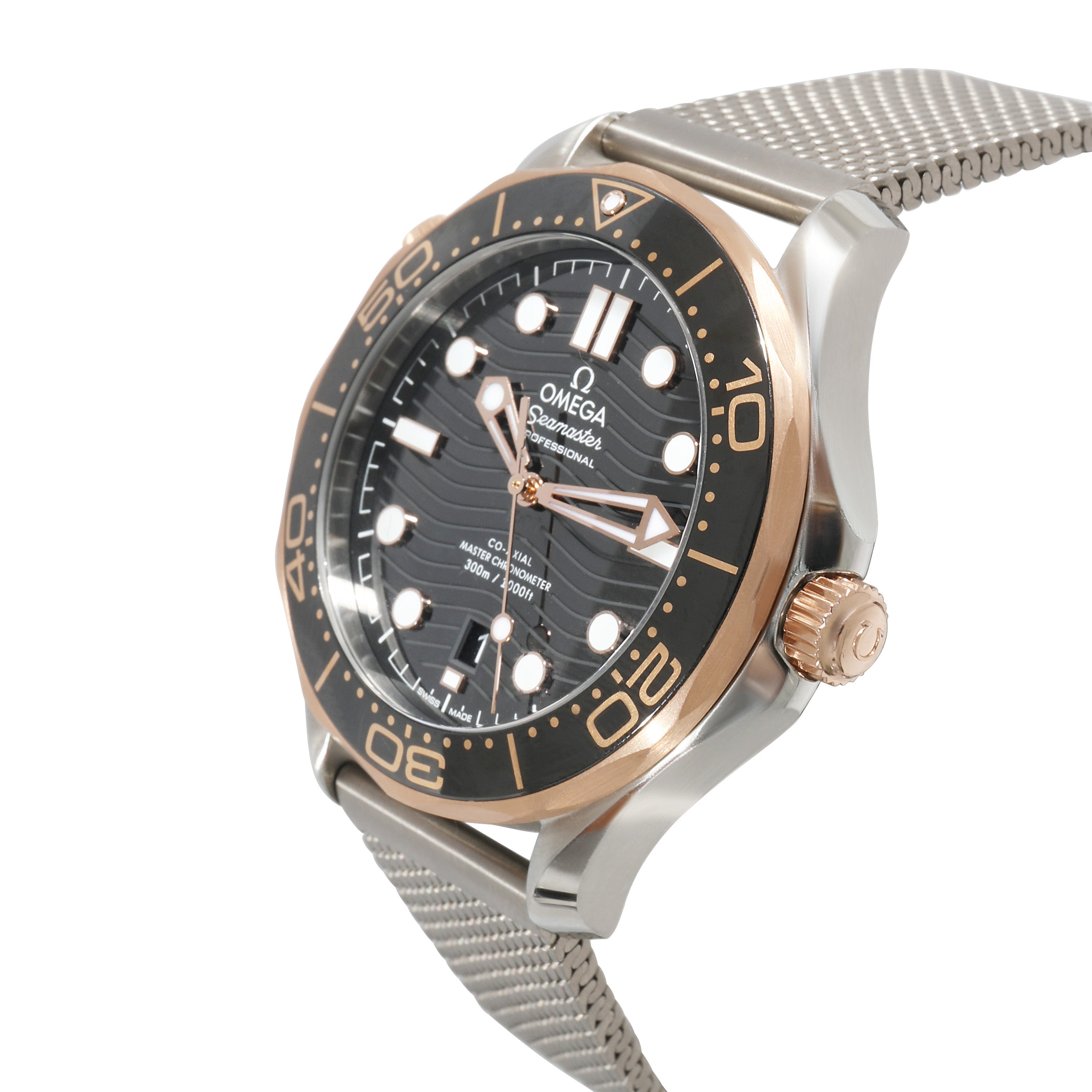 OMEGA Seamaster Diver 300M 210.22.42.20.01.002 Men's Watch in 18kt Stainless Ste