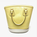 PRADA Shoulder Bag B2442B leather yellow Saffiano Lux Women Used