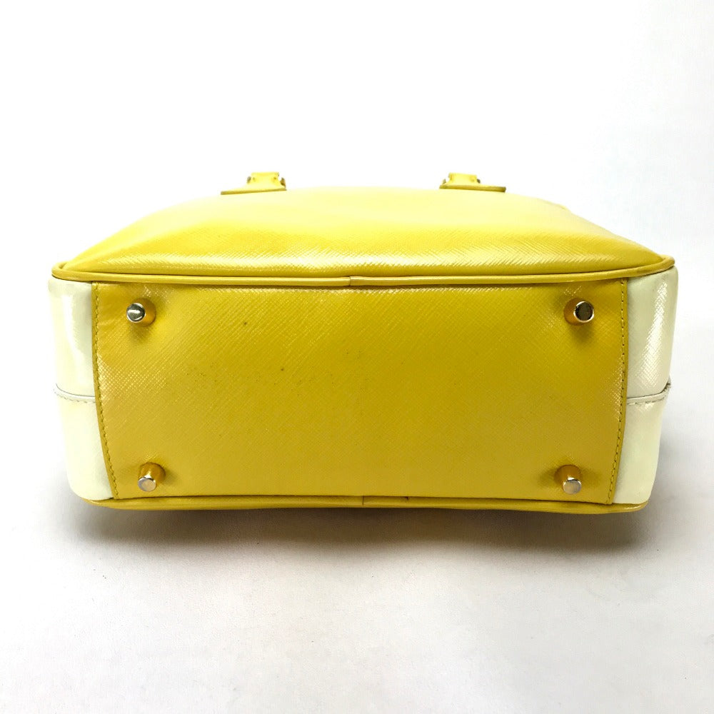 PRADA Handbag BL0864 leather yellow By color Saffiano Bernice Women Used
