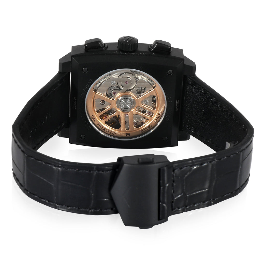 TAG HEUER Monaco Dark Lord" CBL2180.FC6497 Men's Watch in Titanium"