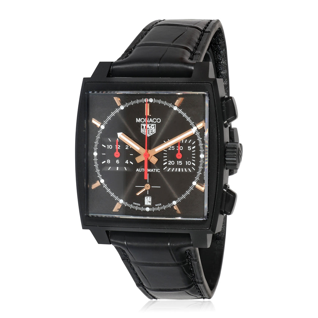 TAG HEUER Monaco Dark Lord" CBL2180.FC6497 Men's Watch in Titanium"