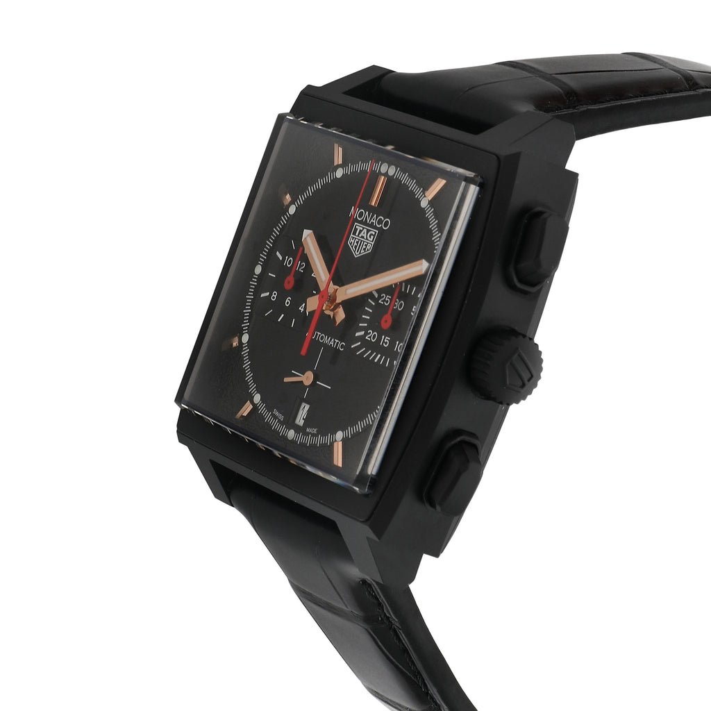 TAG HEUER Monaco Dark Lord" CBL2180.FC6497 Men's Watch in Titanium"