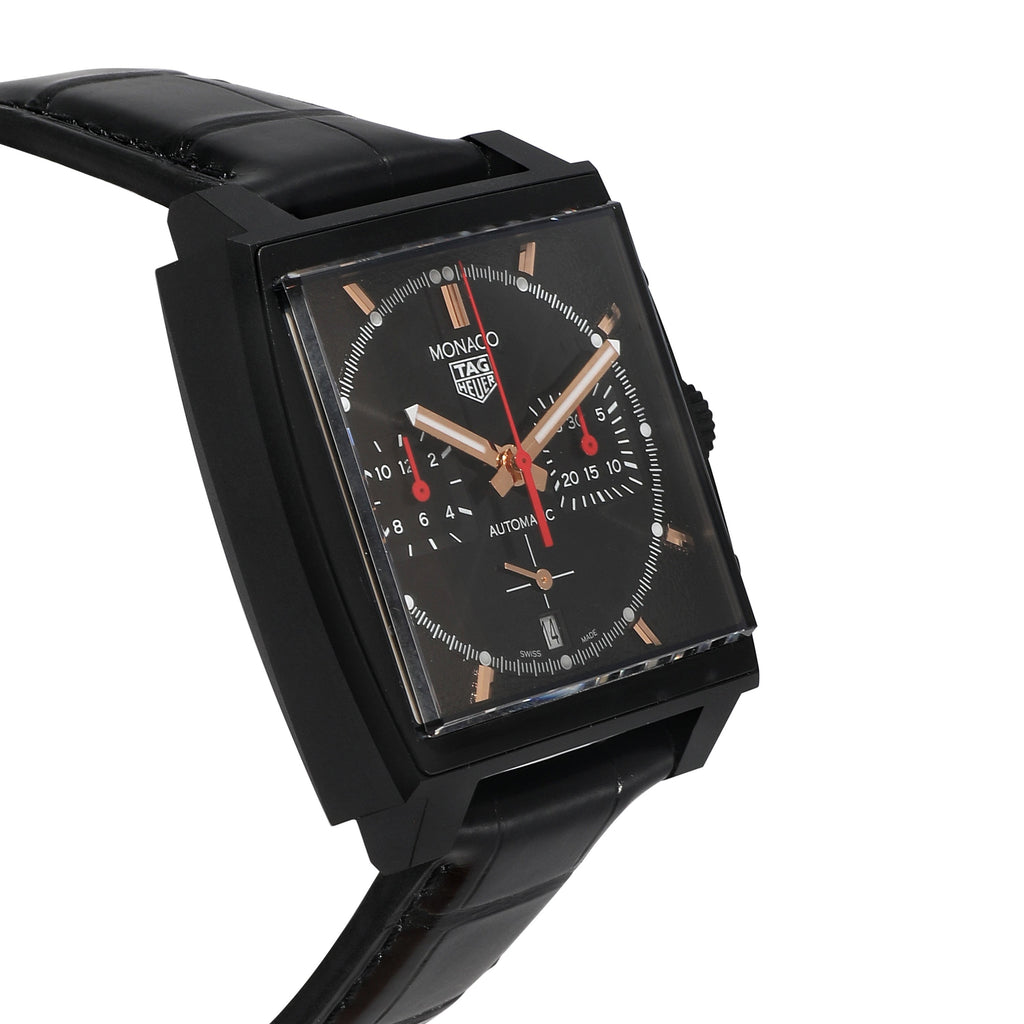 TAG HEUER Monaco Dark Lord" CBL2180.FC6497 Men's Watch in Titanium"