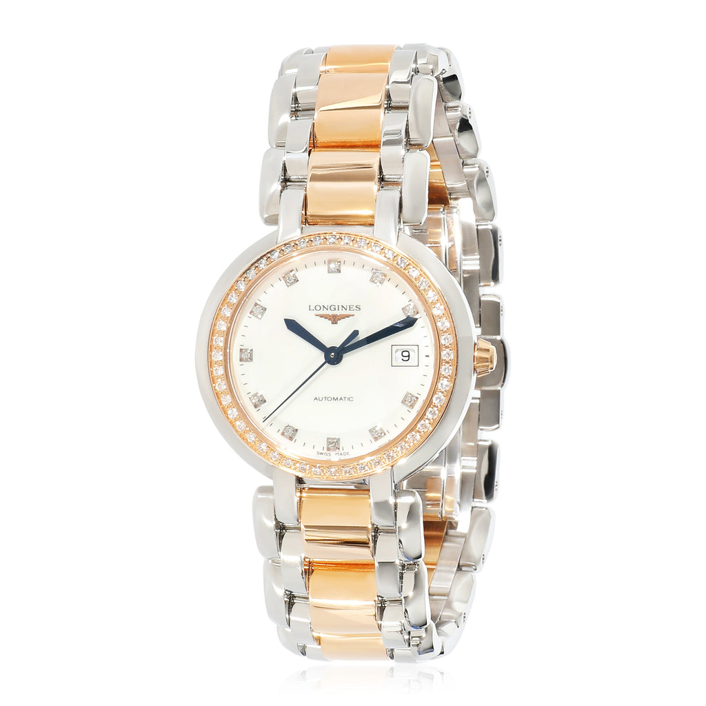LONGINES Primaluna L8.113.5.89.6 Women's Watch in 18k Stainless Steel/Rose Gold