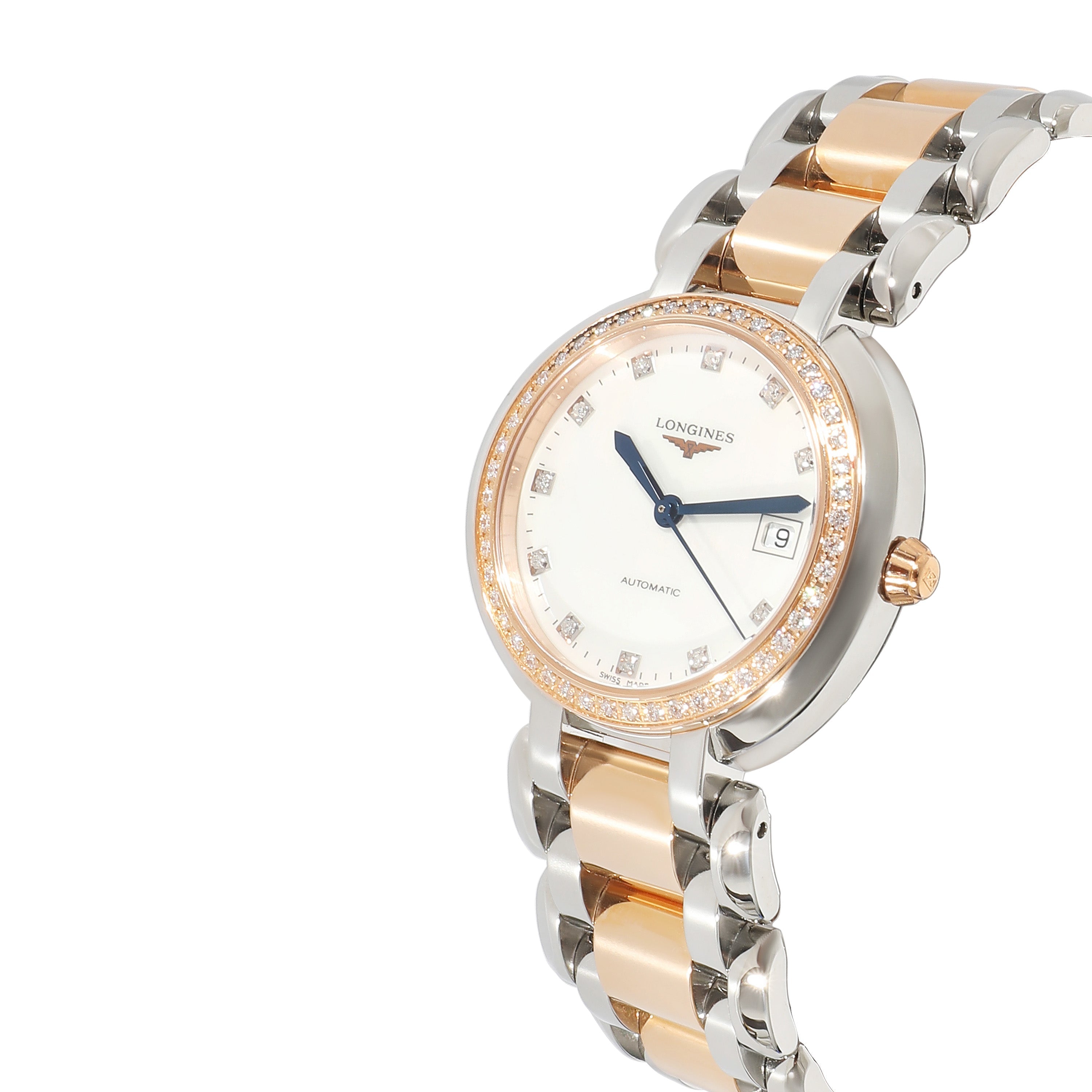 LONGINES Primaluna L8.113.5.89.6 Women's Watch in 18k Stainless Steel/Rose Gold