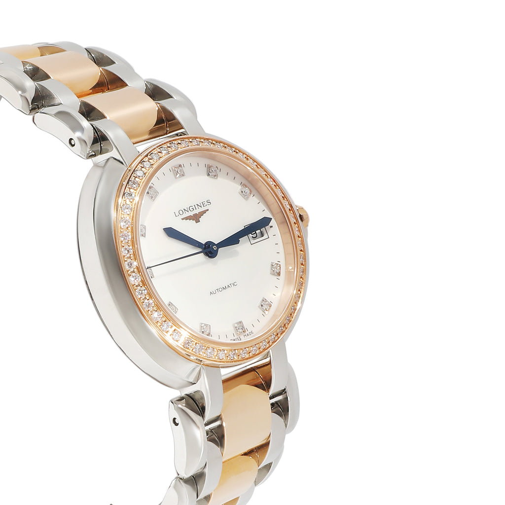 LONGINES Primaluna L8.113.5.89.6 Women's Watch in 18k Stainless Steel/Rose Gold
