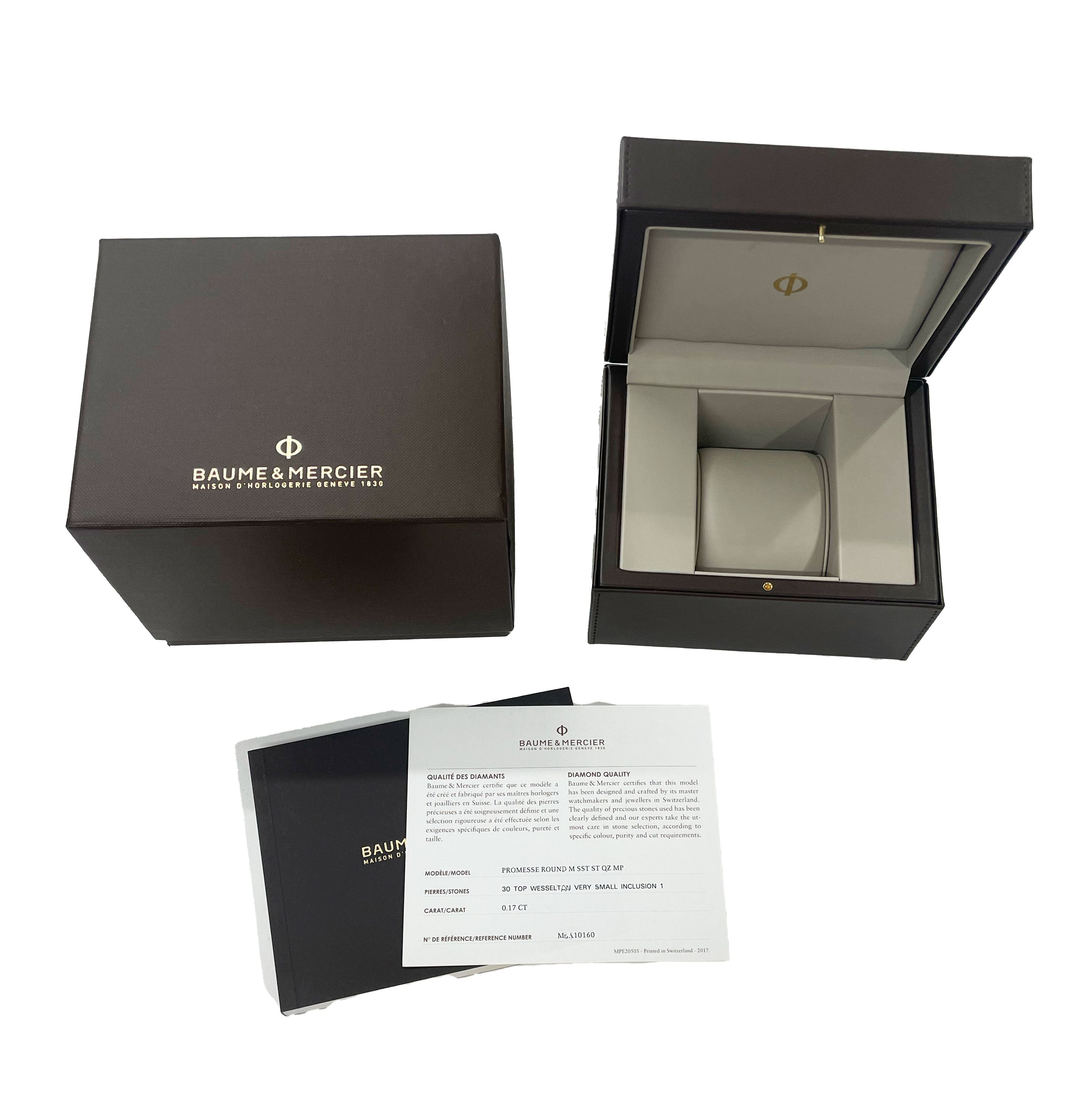 BAUME & MERCIER Promesse MOA10160 Women's Watch in Stainless Steel