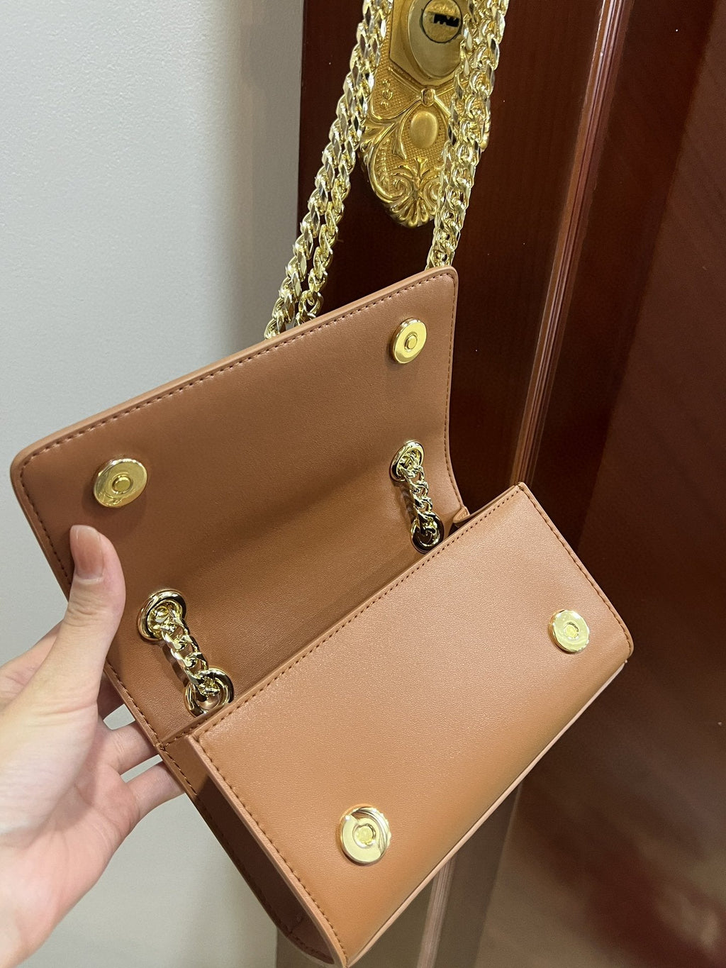 GLAMI Polished 3.5 Phone Bag Brown For Women 7.3in/19cm GLAMI