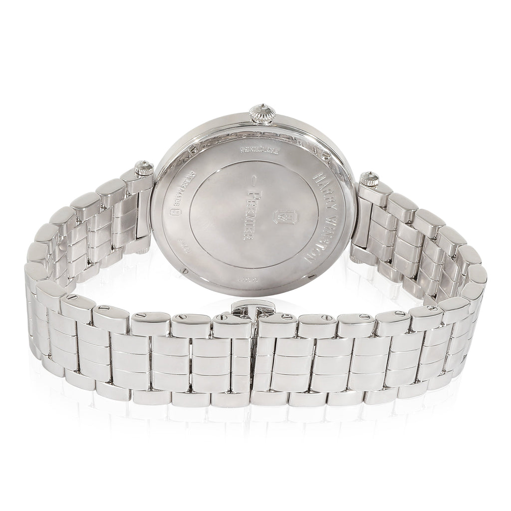 HARRY WINSTON Preimier PRMQHM36WW002 Unisex Watch in 18k White Gold