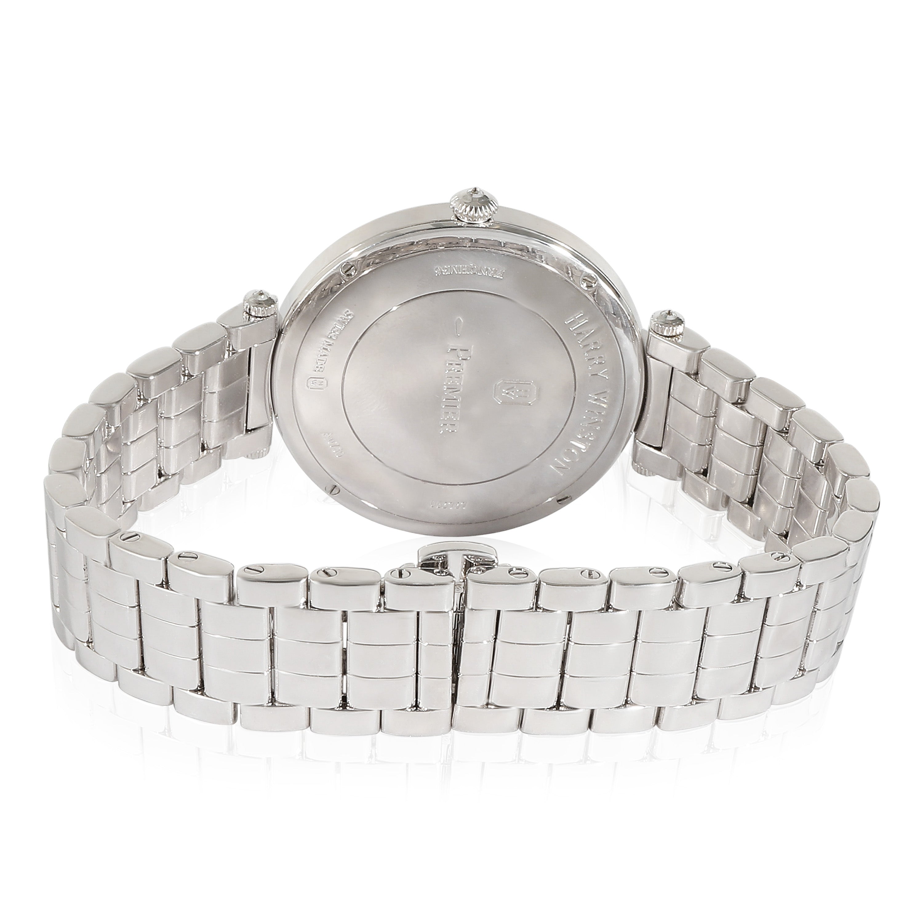HARRY WINSTON Preimier PRMQHM36WW002 Unisex Watch in 18k White Gold