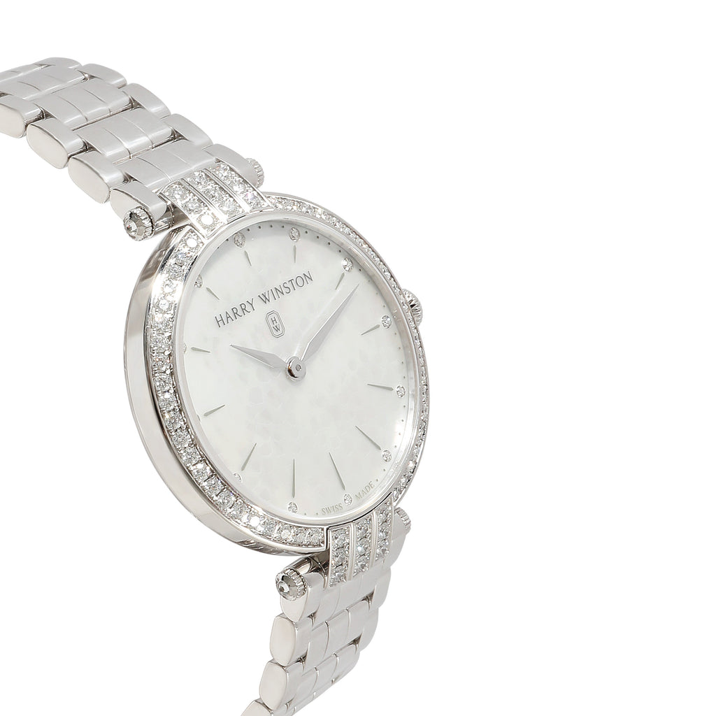 HARRY WINSTON Preimier PRMQHM36WW002 Unisex Watch in 18k White Gold