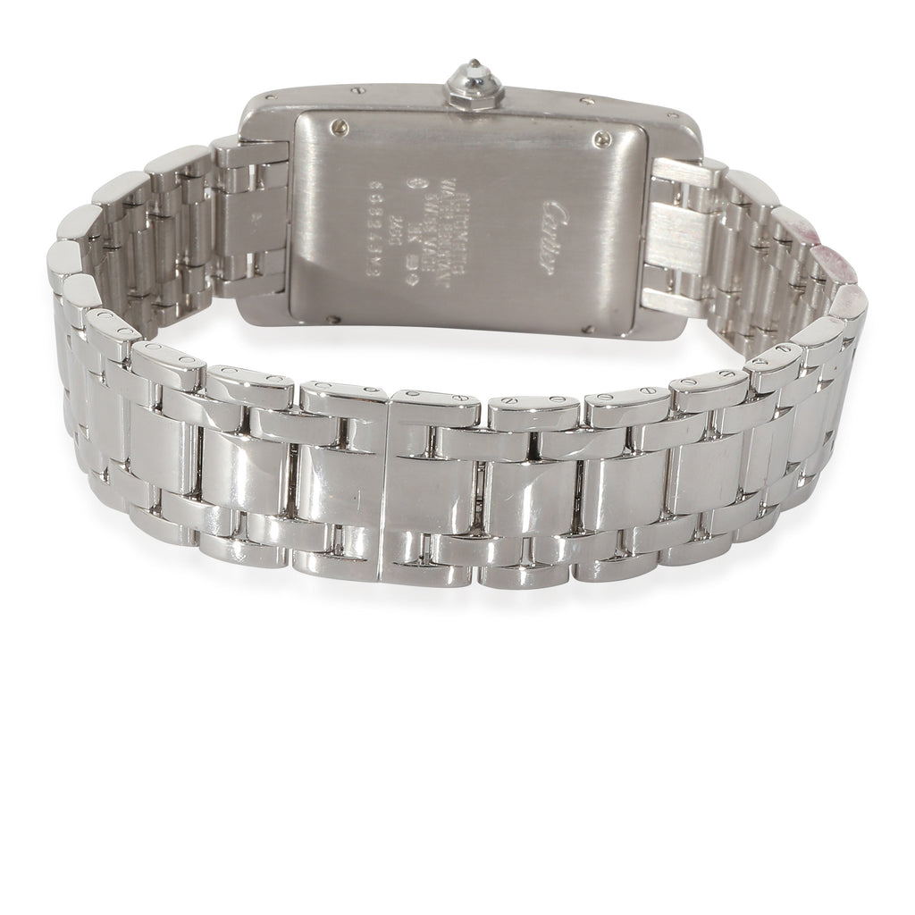 CARTIER Tank Americaine de 2490 Women's Watch in 18k White Gold